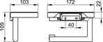 Держатель для туалетной бумаги «Keuco» Reva 12873379000 на стену чёрный матовый, картинка №2