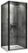 Душевой угол-ограждение «Abber» Sonnenstrand AG04080B-S90B 80/90 прямоугольный прозрачный/чёрный без поддона универсальный, фото №1