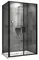 Душевой угол-ограждение «Abber» Sonnenstrand AG04100BC-S70B 100/70 прямоугольный прозрачный/чёрный без поддона универсальный, фото №1