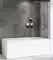 Шторка на ванну стеклянная «Abber» Ewiges Wasser AG52080 80/140 прозрачная/хром универсальная, фото №1