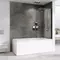 Шторка на ванну стеклянная «Abber» Ewiges Wasser AG52080B 80/140 прозрачная/чёрная универсальная, картинка №2