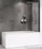 Шторка на ванну стеклянная «Abber» Ewiges Wasser AG52100B 100/140 прозрачная/чёрная универсальная, фото №1