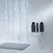 Штора для ванной «Ridder» Dots 32371 180/200 белая полупрозрачная, картинка №2