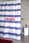 Штора для ванной «Ridder» La Mer 4110300 180/200 белая/синяя, картинка №2