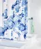 Штора для ванной «Ridder» Europe 47840 180/200 белая/голубая, фото №1