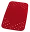 Противоскользящий коврик в ванну «Ridder» Plattfuss 67076 72/38 каучук красный, фото №1