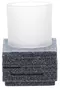 Стакан для зубных щёток «Ridder» Brick 22150107 на стол серый, фото №1