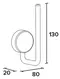 Держатель для туалетной бумаги «Koin» Simple SI102 на стену хром, картинка №2