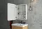 Зеркальный шкаф «Art&Max» Platino 55 с подсветкой белый левый, фотография №7
