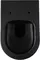 Подвесной унитаз безободковый «Allen Brau» Priority 4.31001.31/4.31004.31 черный матовый с сиденьем дюропласт с микролифтом чёрное, картинка №2