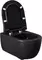 Подвесной унитаз безободковый «Allen Brau» Priority 4.31001.31/4.31004.31 черный матовый с сиденьем дюропласт с микролифтом чёрное, изображение №8