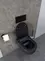 Подвесной унитаз безободковый «Allen Brau» Priority 4.31001.31/4.31004.31 черный матовый с сиденьем дюропласт с микролифтом чёрное, картинка №10