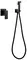 Смеситель с гигиеническим душем «Abber» Daheim AF8225B чёрный матовый, картинка №2