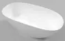 Ванна из искусственного камня «Whitecross» Onyx A 160/75 белая глянцевая, фото №1
