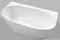 Ванна из искусственного камня «Whitecross» Pearl A 155/80 белая матовая, фото №1