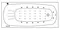 Гидромассажная ванна акриловая «Whitecross» Layla 170/75 Nano с каркасом с сифоном белая/хром, картинка №2