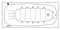 Гидромассажная ванна акриловая «Whitecross» Layla 180/80 Nano с каркасом с сифоном белая/хром, картинка №2