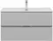 Тумба с раковиной «Aquanet» Алвита new 90 с ящиками (Flat 90/46) подвесная серый матовый, фотография №3