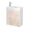 Мебель для ванной подвесная «Dreja» Slim 65 дуб кантри/белый глянец, изображение №4
