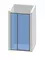 Душевая дверь «AQUAme» AQM7108-12 120/195 прозрачная/хром универсальная, картинка №2