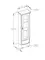 Подвесной шкаф из массива «Opadiris» Риспекто 30 подвесной белый левый, фотография №3