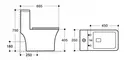 Унитаз моноблок безободковый «Azario» Lodi AZ-8617 белый с сиденьем дюропласт с микролифтом белое, фотография №3