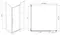 Душевой угол-ограждение «Azario» Edmonton 1231 90/90 прямоугольный прозрачный/чёрный без поддона универсальный, фотография №3