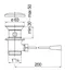 Донный клапан для раковины «Nobili» AV00224/3CR полуавтомат хром, картинка №2
