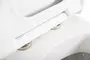 Подвесной унитаз «Cezares» Cadro CZR-4823-CHR/CZR-4823-SC белый с сиденьем дюропласт с микролифтом белое, фотография №7