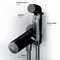 Смеситель с гигиеническим душем «Am.Pm» X-Joy TouchReel F0H85A522 чёрный, фото №9