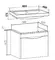 Мебель для ванной подвесная «Runo» Афина 60 цемент, изображение №4