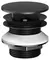 Донный клапан для раковины «Keuco» 59904370000 с механизмом Клик-Клак чёрный матовый, фото №1