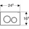 Кнопка смыва «Geberit» Delta 20 115.127.46.1 матовый хром, картинка №2