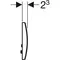 Кнопка смыва «Geberit» Delta 20 115.127.21.1 хром, фотография №3