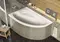 Ванна акриловая «Alex Baitler» Nero 160/100 без опор без сифона белая левая, изображение №4