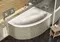 Ванна акриловая «Alex Baitler» Nero 160/100 без опор без сифона белая правая, изображение №4
