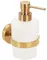 Дозатор для мыла «Remer» Guest GS13BG на стену брашированное золото, фото №1