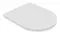 Сиденье для унитаза «GSG» Flut FLCOPRSLTICRCN000 ультратонкое дюропласт с микролифтом белое, фото №1