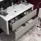 Тумба с раковиной «Opadiris» Рубинно 120 (Ibiza 121) подвесная серая/белая, фотография №3
