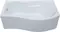 Ванна акриловая «Aquanet» Borneo 170/90 с экраном с каркасом без сифона белая правая, фото №1