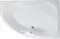 Ванна акриловая «Aquanet» Capri 160/100 с экраном с каркасом без сифона с ручками белая правая, картинка №2