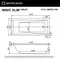 Гидромассажная ванна акриловая «Whitecross» Wave Slim 160/70 Soft с каркасом с сифоном белая/хром, изображение №4