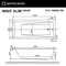 Гидромассажная ванна акриловая «Whitecross» Wave Slim 160/80 Nano с каркасом с сифоном белая/хром, изображение №4