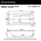 Гидромассажная ванна акриловая «Whitecross» Wave Slim 180/80 Nano с каркасом с сифоном белая/хром, изображение №4
