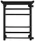 Водяной полотенцесушитель «Indigo» Brace LBCW60-40PBRR-б/п-50 46/60 без комплектующих чёрный муар с полкой правый, картинка №2