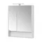 Зеркальный шкаф «Aquaton» Сканди 90 без света белый глянцевый, картинка №2