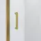 Душевая дверь «Niagara» NG-43-10AG 100/190 прозрачная/золото без поддона, изображение №4