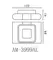 Мыльница «Art&Max» Platino AM-E-3999-MB на стену чёрная матовая, картинка №2