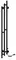 Электрический полотенцесушитель «Indigo» Sky LSKE150-17BRRt 17/150 чёрный муар универсальный, фото №1