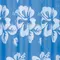 Штора для ванной «Ridder» Flowerpower 42353 180/200 синяя/голубая, фото №1